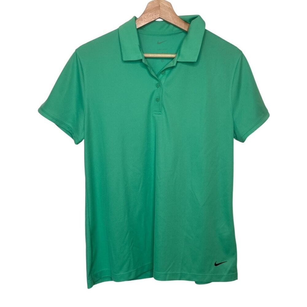 Nike Dri-Fit Victory Golf Short Sleeve Polo Shirt Women's L - Green